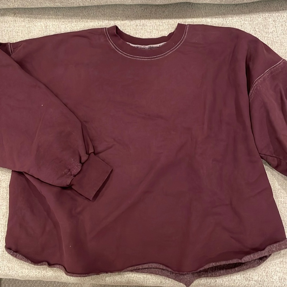 Rachel Comey Fonder Sweatshirt in Plum. Size M/L.